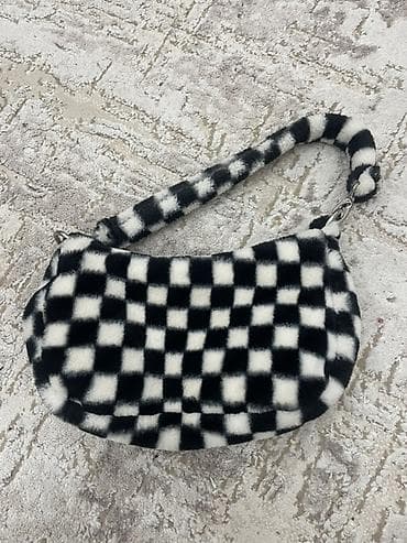 taube kombi: Plyonka naxışlı yumşaq çiyin çantası - Model: qısa çiyin saplı — 1