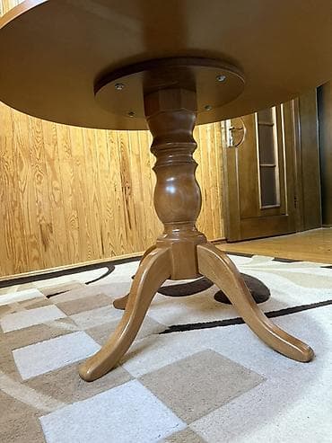 taxta stular: Qonaq masası, İşlənmiş, Açılmayan, Taxta, Yumru masa — 4