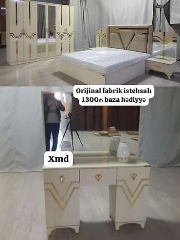 heyet stol stul: Yataq otağı dəsti – orijinal fabrik istehsalı Komplektə daxildir: - — 1