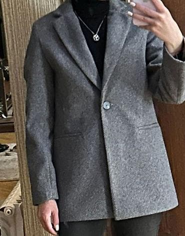 Qadın üçün klassik boz blazer - Rəng: boz (yüngül xallı/diagonal