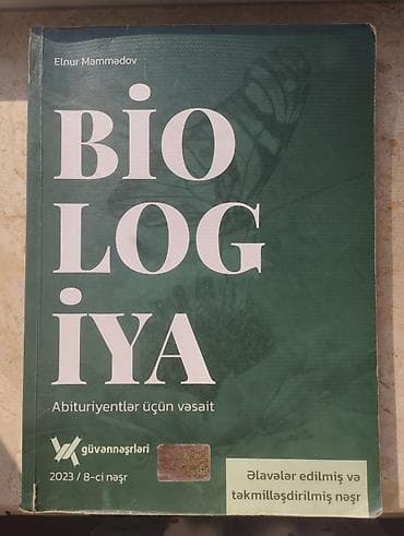 Məhsul: “Biologiya – Abituriyentlər üçün Güven vəsait” - Müəllif lalafo.az -da Məhsul: “Biologiya – Abituriyentlər üçün Güven vəsait” - Müəllif