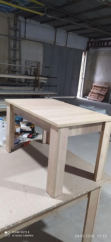 sade metbex mebelleri: Mətbəx masası, Açılmayan, DSP, Dördbucaq masa — 1