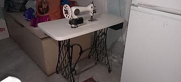 Аристоны: Masaüstü tikiş maşını – pedallı dəmir ayaqlıqla - Korpus: ağ rəngli — 1