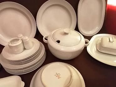 Nahar dəsti, rəng - Ağ, Farfor, 6 nəfərlik, Almaniya — 3