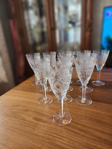 qələm qabı: Rümkalar, rəng - Ağ, Xrustal, 12 ədədli dəst, Rusiya — 6