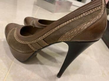 platforma: Tuflilər, Ölçü: 39, rəng - Bej, İşlənmiş — 1