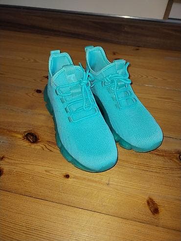 ket ayaqqabilar: Mavi-turkuaz rəngdə idman ayaqqabısı yenidir istifadə olunmayıb - — 2