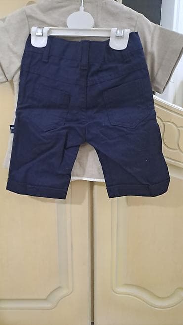 Uşaqlar üçün digər geyimlər: Uşaq üçün 3 hissəli dəst – qısaqol dəbli pencəkli kombinə - Brend — 2