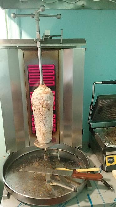 Оборудование для ресторанов, кафе: Doner/kebab üçün peşəkar elektrikli şiş dönər aparatı - Şaquli tip — 1