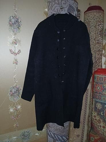 jaketler instagram: Qadınlar üçün qara uzun kardiqan/sviter-palto - Rəng: qara - Dizayn — 1