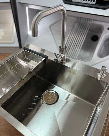 moyka nerj: Yeni Kvadrat Mətbəx çanağı, Paslanmaz polad, Pulsuz çatdırılma — 5