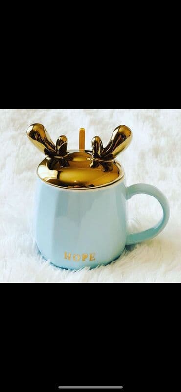 Süfrə qab-qacaqı: Fincanlar, rəng - Mavi, 1 əd, 500 ml — 1