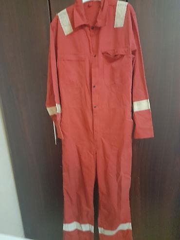 polis forması sekilleri: Qırmızı rəngli işçi kombinezonu - Model: tam bədən kombinezon - Rəng — 2