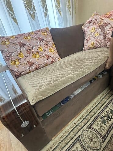 Ev üçün dekor: Di̇van-kravat, İşlənmiş, Açılan, Bazalı, Vеlur parça — 1