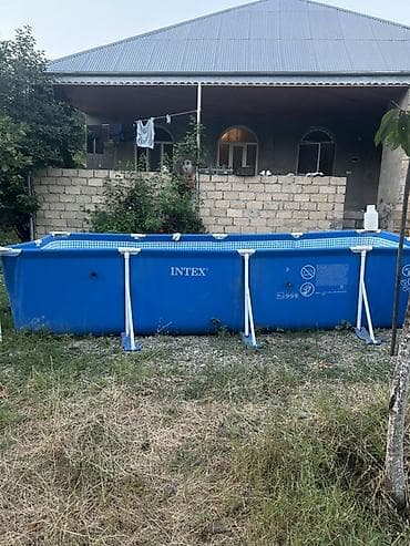 meta eynək: Intex karkaslı hovuz hovuz 7 ton yarım su tutur 90 sm dərinliyi var 5 — 1