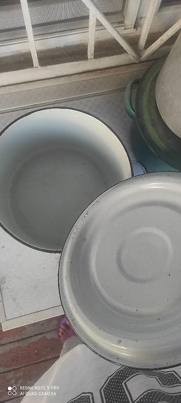 sintepon material: Emallı qazan,sovetin,diametr 28 sm — 2