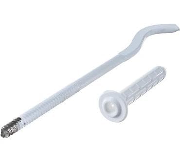 Dübellər: Plastik dübel və S-şəkilli qarmaq (divar üçün) - Material: möhkəm — 1
