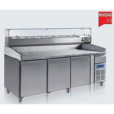 Peçeriya/pitşa hazırlığı üçün soyuduculu iş stolu - Üst hissə: qalın