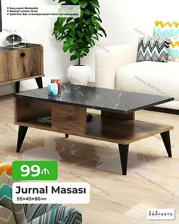 dekor ref: Məhsul: TV altlığı və jurnal masaları (Konforto) Televizor altlığı - — 3
