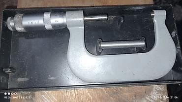 usta cantası: Məhsul: Mexaniki mikrometr Model və standart: MK 50–75 mm, USSR GOST — 1