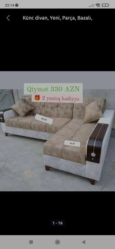 kūnc divan: Künc divan, Yeni, Açılan, Bazalı, Parça, Şəhərdaxili pulsuz çatdırılma — 6