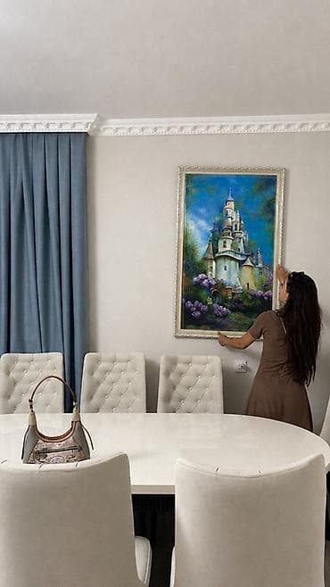 first home tekstil: Yağlı boya tablo - Asılmağa hazır: Arxa hissədə asma üçün uyğun — 1