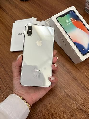 IPhone X, 64 GB, Gümüşü, Sənədlərlə