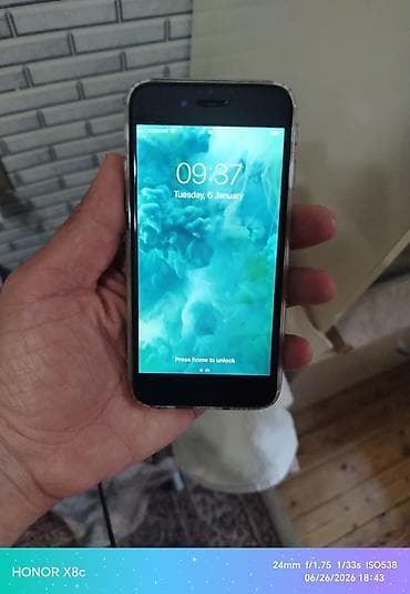 Техника и электроника: IPhone 6s, 32 ГБ, Серебристый, Отпечаток пальца — 1