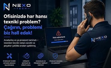 Ofisdə İT problemlərinin yerində və operativ həlli. Ofisinizdə