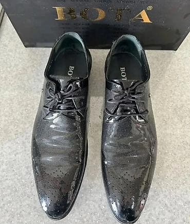 ayaqqabı: Kişi klassik ayaqqabısı – BOTA - Rəng: qara, parlaq üst səth - Model — 1