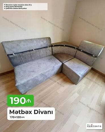 oturaca: Künc divan, Mətbəx üçün, Açılan — 1