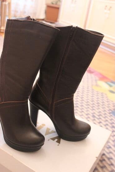 черные мужские сапоги: Размер: 36, цвет - Капучино, Новый — 5