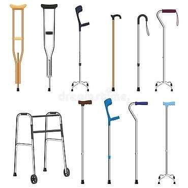 Hərəkət dəstəkləri – müxtəlif növ əsa, qoltuqağacı və gəzinti