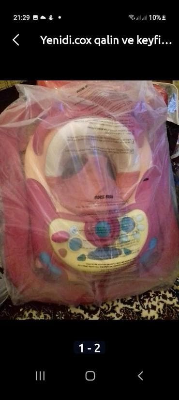 oyuncaq panda: Uşaq gəzdiricisi (Baby Sky) – interaktiv panel və yumşaq oturacaqla - — 2