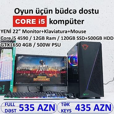 ŞOK ENDİRİM!!! QAÇIRMAYIN!!! ⭐Tək Sistem Bloku - 435 AZN ⭐KOMPLEKT