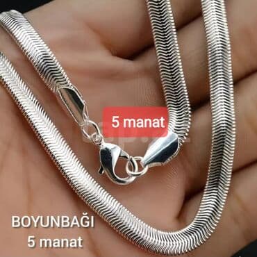 gumus klon: YENİ, DƏBLİ, müxtəlif növ BOYUNBAĞILAR satılır. ( 2-si 1 birlikdə — 20