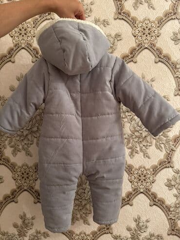 детские зимние перчатки: Uşaq üçün isti qış kombinezonu 2 yaşa qədər - Rəng: boz - Model — 2