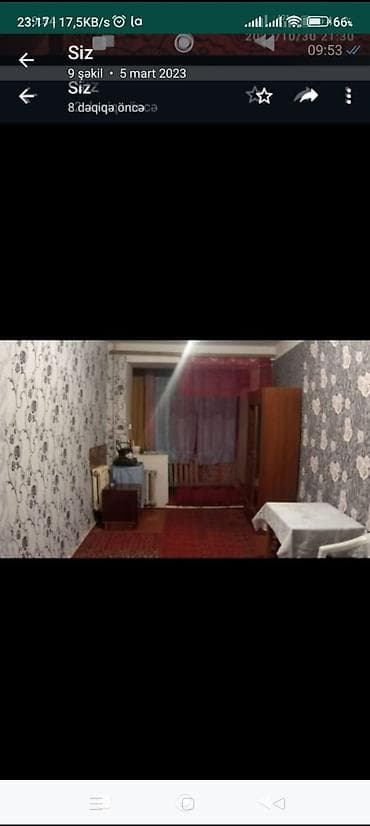 otaq studiya: Hövsan qəsəbəsi mərkəzində, Hövsan Molun yanında yataqxanada 5/2 1 — 4