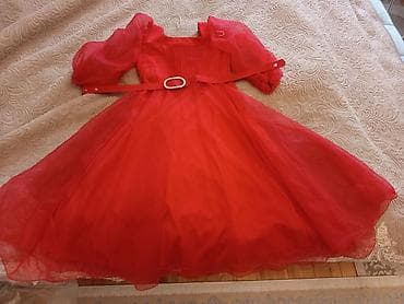 uşaq pencəkləri: Ölçü 40 - Model: A-kesim, dizə yaxın uzunluq - Rəng: Parlaq qırmızı - — 1