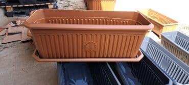 güller: Dibcek dibcek qabi duzbucaqli balkon heyet ucun gul qabi duzbucaqli — 9