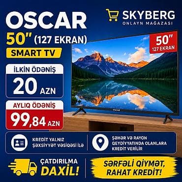 OSCAR 50" (127 ekran) Smart TV - Ekran: 50" / 127 sm - Smart TV