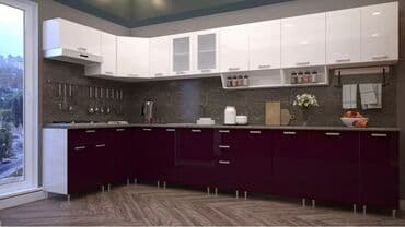 metbex mebeli gence: Sifarişlə mətbəx dəsti, Özü çəkən petlələr, Mat laminat, Kredit var, Pulsuz çatdırılma — 6