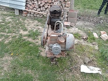 Ticarət printerləri və skanerləri: Sənaye tipli hava kompressoru - Elektrik mühərrikli, kəmər ötürücülü — 3