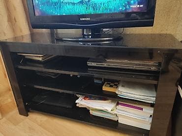 ev eşyalarl: Düz TV altlığı, Polkalı, Laminat — 4