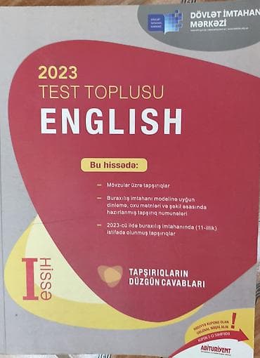 İngilis dili Testlər 11-ci sinif, DİM, 1-ci hissə, 2023 il
