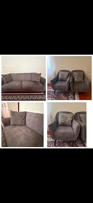 Divan kireslo tecili satlir Qiymet 850 azn.Ünvan Bine qesebesi (0087)