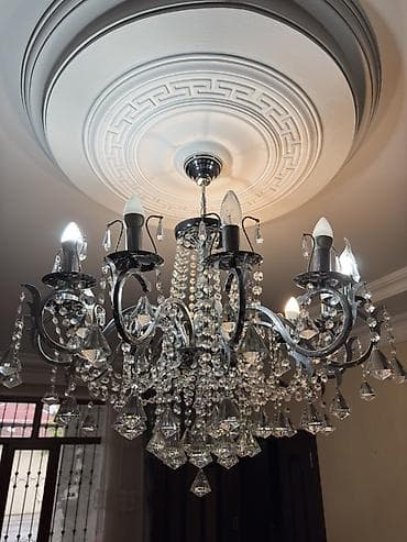 2 li kravat: Çılçıraq, 10 və daha çox lampa, Metal — 4