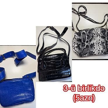 Qadın aksesuarları paketi - Qəhvəyi rəngli böyük çanta – üstü xırda — 2