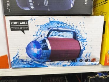 dinamik: Kolonka, Növ - Portativ, rəng - Qırmızı — 1