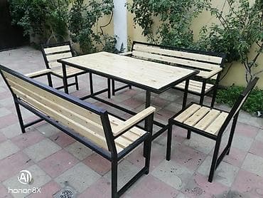 Stol ve skamya yaxsi materialdan hazirlanir 8 neferlik